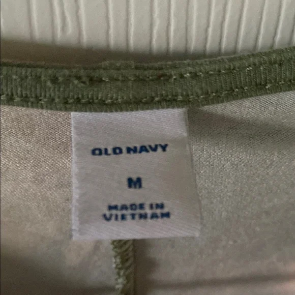 Old Navy Green Sundress Mini Casual Crew Neck - Picture 3 of 4